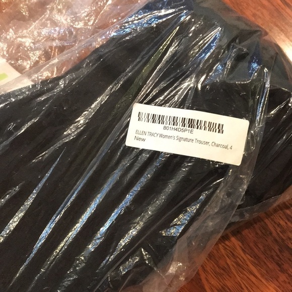 New ELLEN TRACY Charcoal Wide Leg Signature Trouser Size 4 - Picture 11 of 11